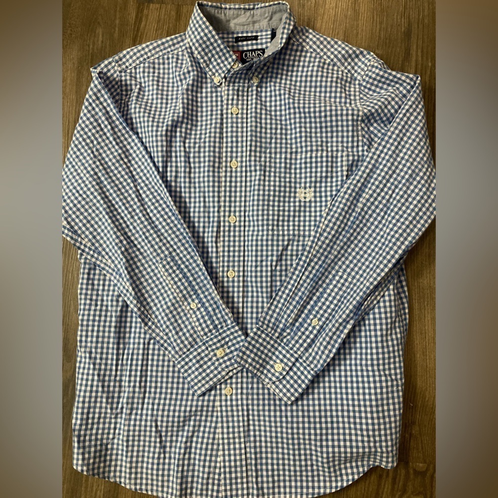 Chaps Easy‎ Care Medium Button Down Shirt - Picture 2 of 4